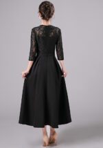 Lace Midi Evening Dress