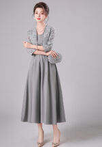 Lace Midi Evening Dress