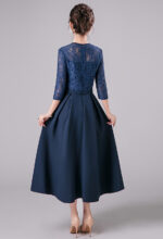 Lace Midi Evening Dress
