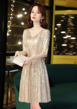 Glitter Gold Evening Dresses