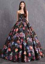​​Strapless Flower Dress