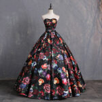 ​​Strapless Flower Dress