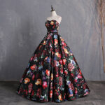 ​​Strapless Flower Dress